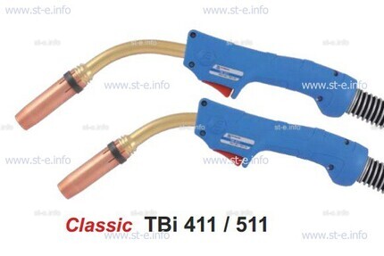 Горелка для полуавтоматической сварки TBi 411-blue-ESW,длина 3 метра - st-e.info - Одинцово