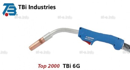 Горелка для полуавтоматической сварки TBI 6G-S-blue-ESG, длина 3 метра - st-e.info - Одинцово